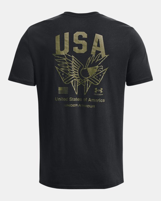 Men's UA Freedom Eagle T-Shirt, Black, pdpMainDesktop image number 5